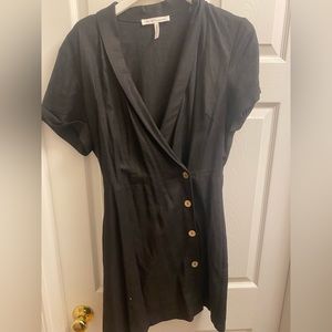 BCBG collared wrap dress